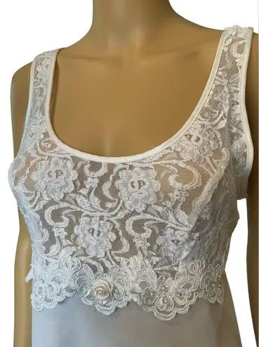 Cinema Etoile Y2K White Cottagecore Bridal Angelic Lingerie Robe Slip Dress Set Size L