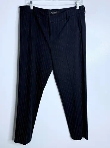 Stitch Fix Liverpool Kelsey Knit Pinstripe Trousers Navy Size 12/31 Petite Blue