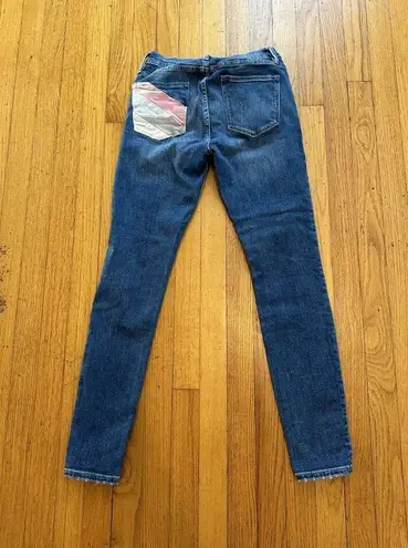 frame denim Frame Le Skinny De Jeanne Willow Spring Colorful Pocket Jeans Size 27
