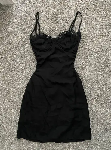 Princess Polly Black Lace Mini Dress