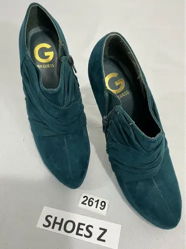 G by Guess Womans 7.5 M Forest Green Stiletto Platform Bootie