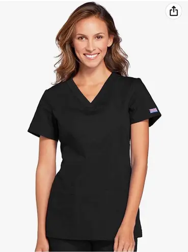 Cherokee V-Neck Womens Scrubs Top Workwear Originals with Rib-Knit Back Panels WW645