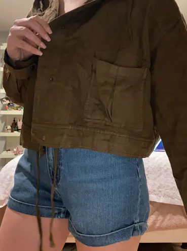 Forever 21 Cropped Utility Jacket