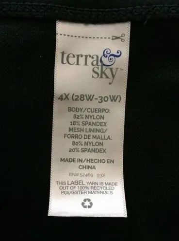 Terra & Sky Women's Plus Size Ruched High Waist Bikini Bottom