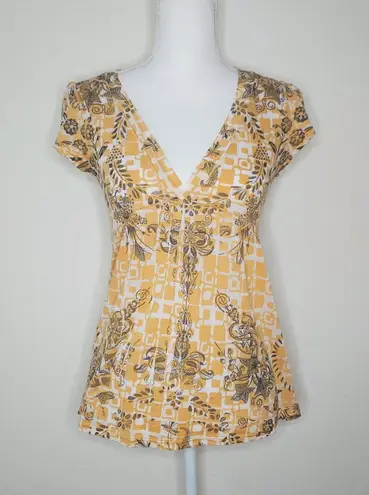 Solemio / Small / Yellow and Gray Tee