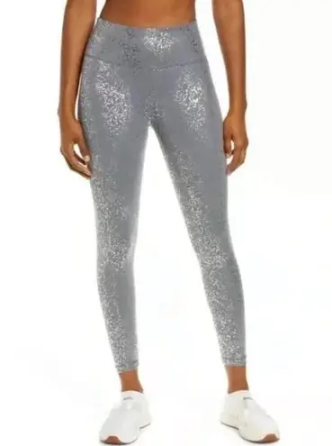 Sweaty Betty  Goddess 7/8 Workout Leggings GREY TERRAZZO FOIL PRINT Size XL 🆕