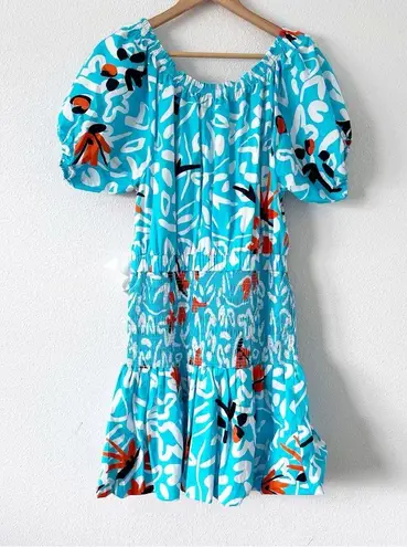 Tanya Taylor Gwen Hand-Painted Mini Dress