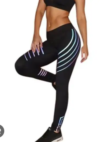 iHeartRaves  Reflective Stripe Leggings