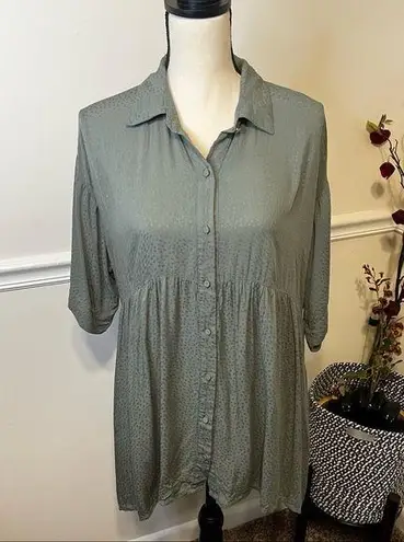 Lovestitch Smooth Sailing Button Up Tunic M