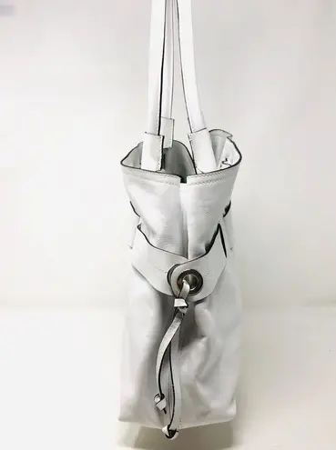 CAVALCANTI white leather tote purse, made in Italy