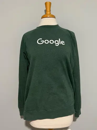 Google dark green Crewneck pullover sweatshirt Size M