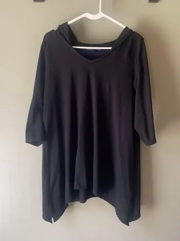 French Laundry Hooded Asymmetrical Top