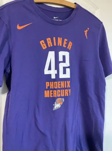 Nike Phoenix Mercury Griner 42 WNBA Shirt M Purple Graphic Basketball Dri