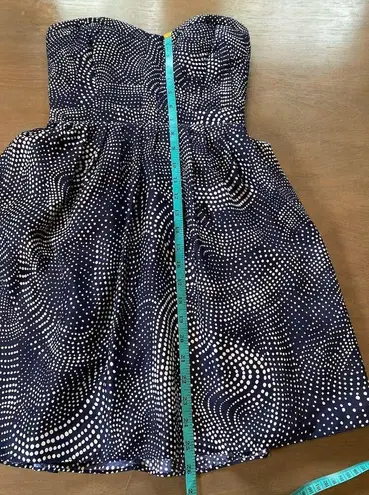 Devlin Dress Size Small Strapless Blue White Quilted Smocked Mini from Nordstrom