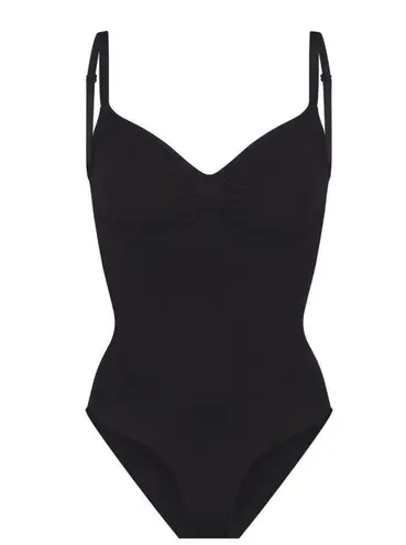 SKIMS Black Onyx Seamless Sculpt Brief Bodysuit Shapewear Underwear NWOT SMALL