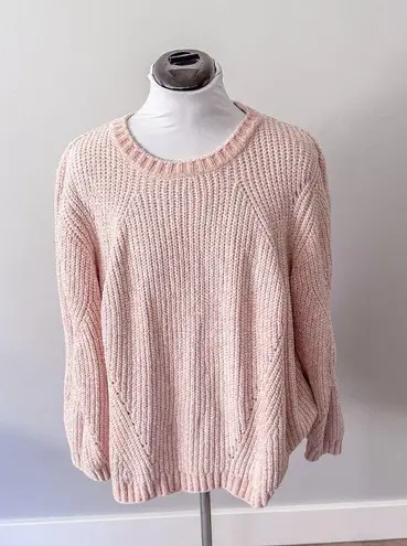 Tahari Pastel Pink Cable Knit Sweater - NWT!