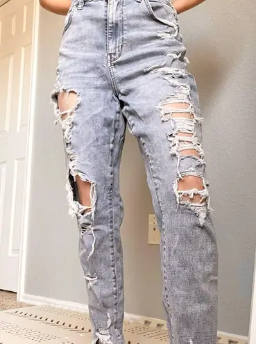 American Eagle  Destroyed Super Hi Rise Jeans