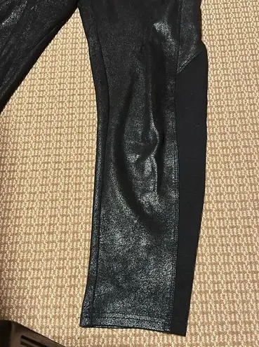 Soft Surroundings  shimmery leggings large L Euc stretchy panels