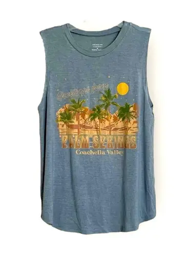 Homegirl Society Blue Coachella Valley Tank Top Medium