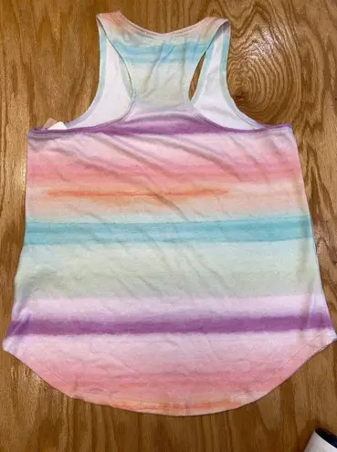 P.J. Salvage  Tank Top Women XS Multicolor Striped Sleeveless Racerback Strap B64