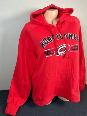 Fanatics Carolina Hurricanes XL Women Hoodie Sweatshirt Red Long Sleeve  Pullover