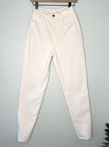 Bill Blass Vintage Mom Jeans Peach Pink 100% Cotton USA Made Sz 6 High Rise