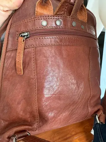 Brunette & Sparrow By Jack Georges Texas – Dark Brown Leather Backpack