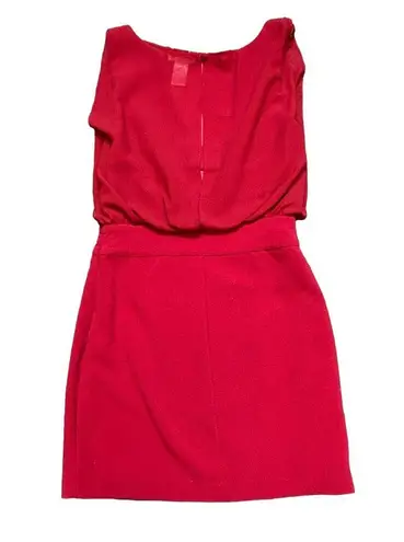 Esley  Sleeveless Retro Dress Red Women's Size S