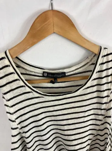 House of Harlow 1960 striped linen blend tank size small