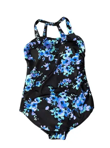 Swimsuits for All One Piece Sarong Swimsuit Womens 20 NEW Defects Floral Blue Size undefined