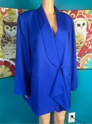 Vintage Blue Chad Stevens  Plus Size Blazer