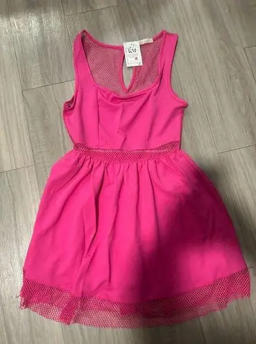 Barbie Pink Sleeveless Ruffle Skirt Dress
