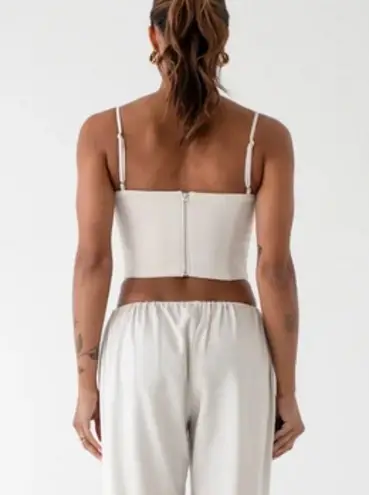 Rumored A Little Dream Corset Top Size Large Cream New