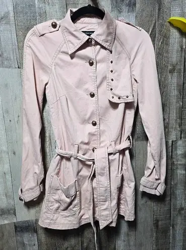 Calvin Klein Jeans Pink Studded Trench Coat