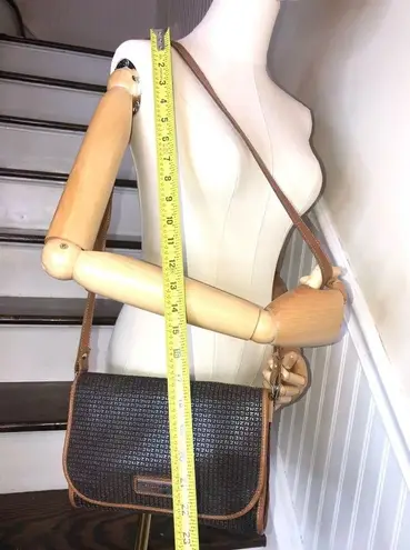 TED LAPIDUS Paris Monogram Leather Crossbody Strap Tote Shoulder Bag RARE HTF