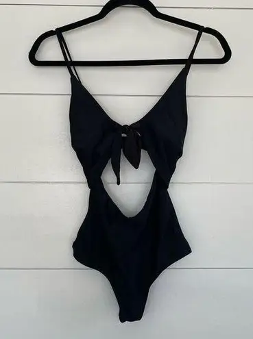 Beach Riot  Black Cutout One Piece Swim