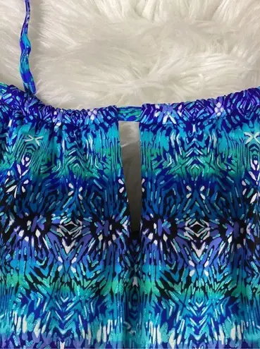 MiracleSuit New.  blue peephole tankini top. 16DD. Retails $142