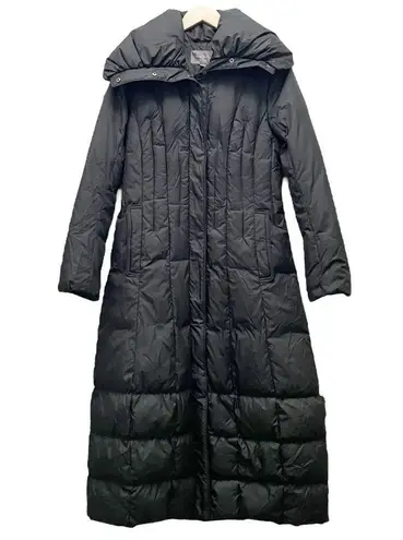 Cole Haan  Premium Down Coat Super Warm Long Black Winter Puffer Women’s Sz Small