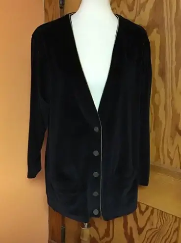 Liz Sport Vintage 90s black cardigan