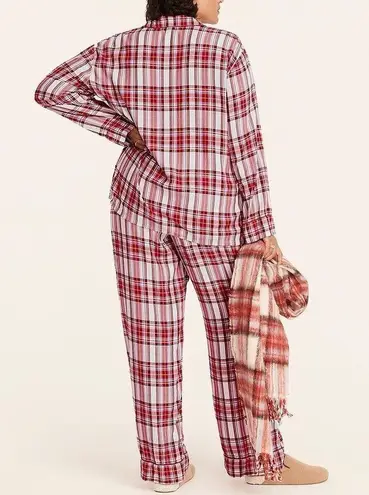 J.Crew  Women's Flannel Pajama PJ Set In Vintage Plaid Style BD210 Size XL NEW