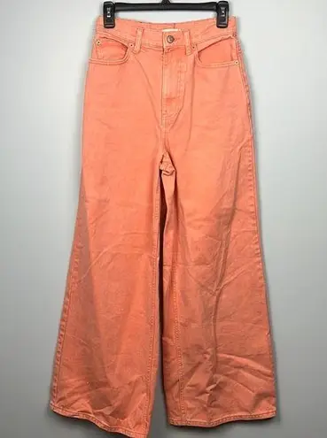 BDG  Urban Outfitters Low A-Wide High Rise Wide leg light orange jeans size 27 thumbnail 1