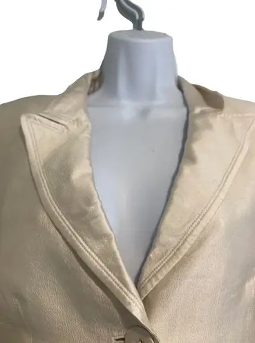 Anne Klein Champagne Suit Jacket Size 10 Silk/ Cotton/Acetate