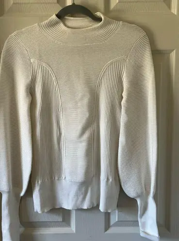 Karen Millen Ribbed High Neck Long Sleeve Sweater size medium -EUC