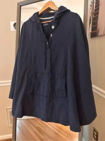 Lane Bryant  Poncho Hoodie Size 20 Blue