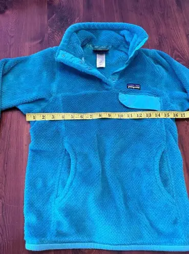 Patagonia  Re-Tool Fleece Pullover Sweatshirt Jacket Womens Quarter Snap XS blue