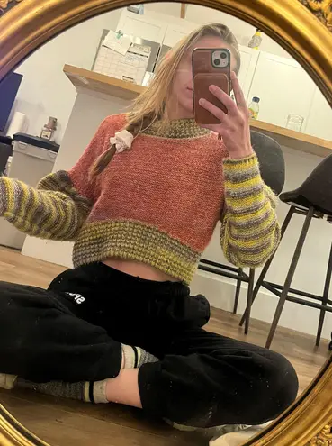 Urban Outfitters Cable Knit Cropped Sweater