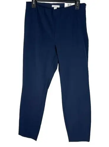 Charter Club Petite SZ 10P Skinny Ankle Pant Stretch Mid-Rise Side Zip Navy Blue