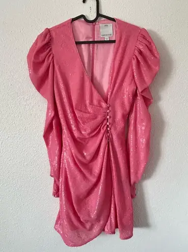 C/MEO COLLECTIVE As It Goes Long Sleeve Dress sequins Sz large