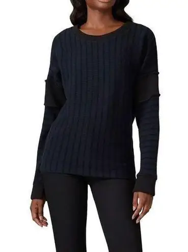 Maison Margiela Long Sleeve Navy Ribbed Oversized Crewneck Knit Sweater Size XS