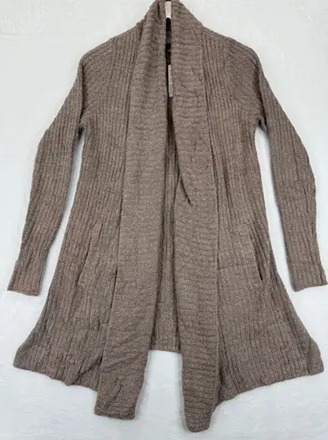 Barefoot Dreams CozyChic Lite Montecito Cardi Cardigan HE Driftwood Taupe Size S